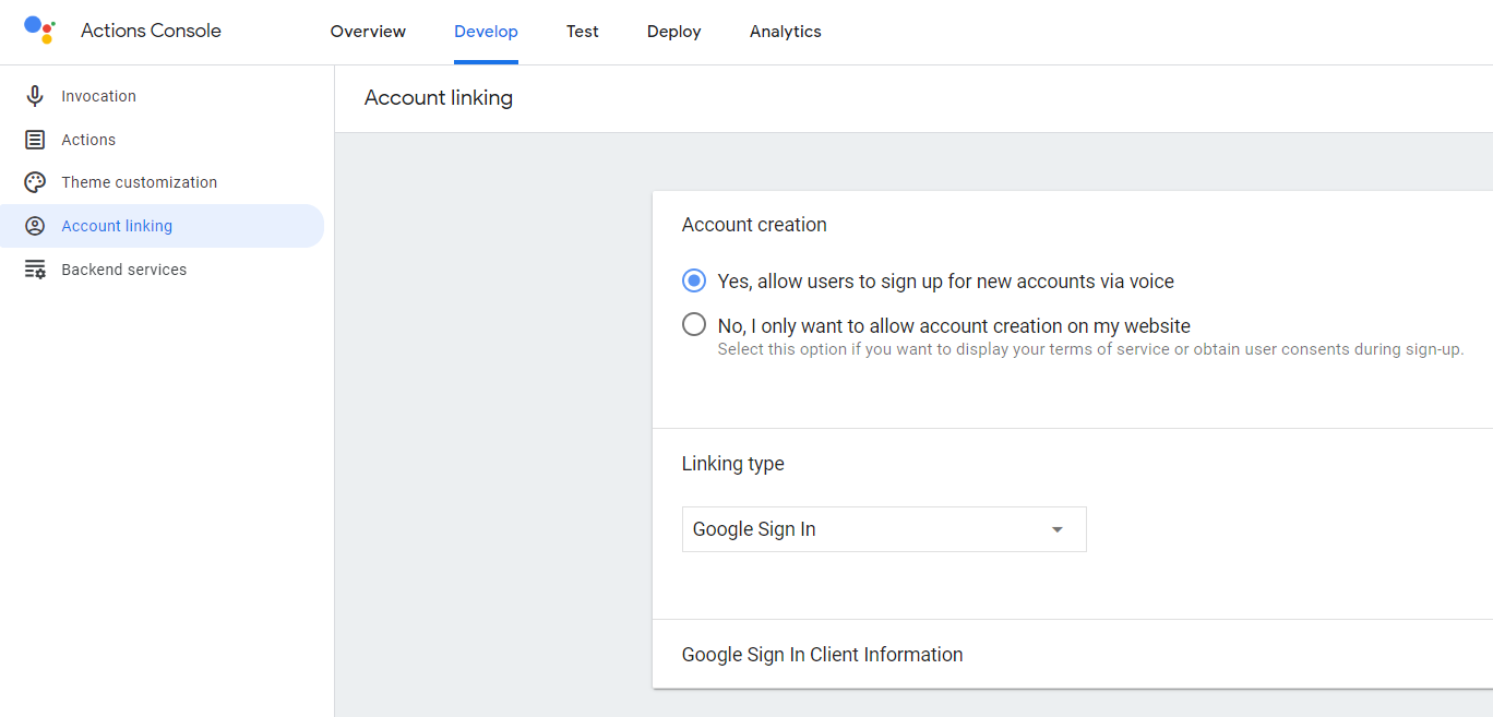 enabling account linking